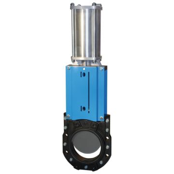 Knife-Gate-Valve bidirect., GG25/EPDM, DN80, PN10, GG25/stainless steel/EPDM, double-acting