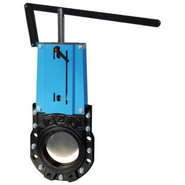 Knife-Gate-Valve bidirect., GG25/EPDM, DN100, PN10, body: GG25, knife: stainless steel