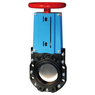 Knife-Gate-Valve bidirect., GG25/EPDM, DN250, PN7, body: GG25, knife: stainless steel