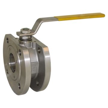 Compact Ball Valve DIN-DVGW, DN15, PN16, Stainless steel / PTFE FKM / NBR, DIN-DVGW for gas