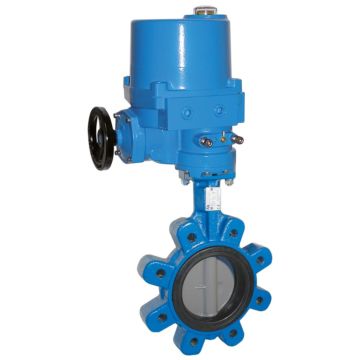 Butterfly Valve WM, LUG, DN100, with actuator NE09, GGG-40/NBR/GGG-40, 230V 50Hz, opr. time 17sec.