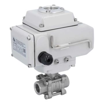 Ball valve-ZA, 1/2", female thread, actuator-LE05, st. steel/PTFE-FKM, 24VDC, operating time app. 20s