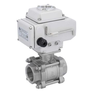 Ball valve-ZA, 11/2", female thread, actuator-LE05, st. steel/PTFE-FKM, 24VDC, operating time app. 20s