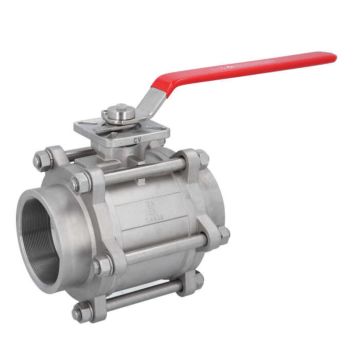 4 "ball valve, PN64. 1.4408 / PTFE FKM, Internal thread, ISO 5211, DIN3202-M3