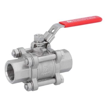 Ball valve 1/2 ", PN64, 1.4408 / PTFE, HT, Female, full DONE., DIN3202-M3