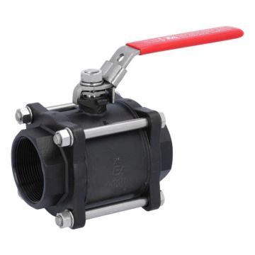 Ball valve 2 ", PN40, steel / PTFE, Female, full bore