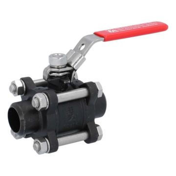 Ball valve DN15, PN64, steel / PTFE, Weld ends, full bore