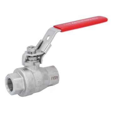 Ball valve 3/8 ", PN63, 1.4408 / PTFE, 2-piece, female, full DONE., DIN3202-M3