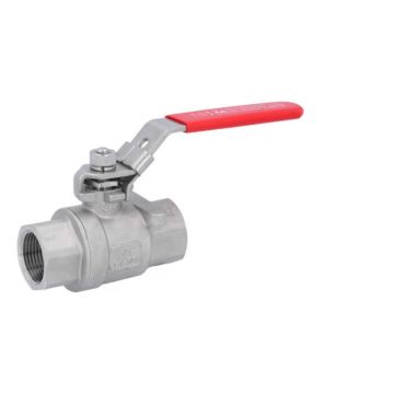 Ball valve 3/4 ", PN63, 1.4408 / PTFE, 2-piece, female, full DONE., DIN3202-M3