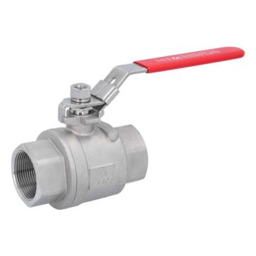 Ball valve 11/2 ", PN63, 1.4408 / PTFE, 2-piece, female, full DONE., DIN3202-M3