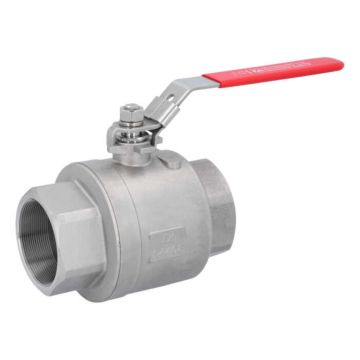 Ball valve 21/2 ", PN63, 1.4408 / PTFE, 2-piece, female, full DONE., DIN3202-M3