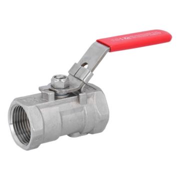 Ball Valve 1", PN63, 1.4408/PTFE, one-piece design, female/female, reduced bore