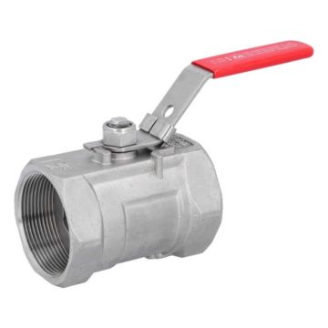 Ball Valve 2", PN63, 1.4408/PTFE, one-piece design, female/female, reduced bore