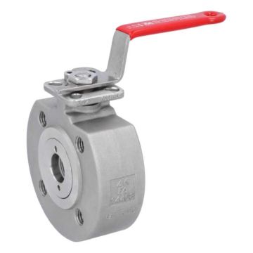 Compact ball valve DN20, ANSI 150lbs, Stainless steel 1.4408 / PTFE FKM, ISO5211