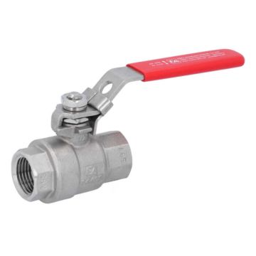 Ball valve 1/2 ", PN64, 1.4408 / PTFE, 2-piece, female thread. full bore