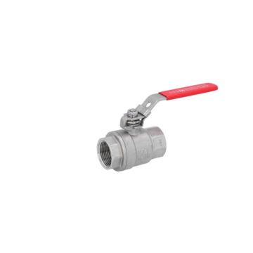 Ball valve 1 "PN64, 1.4408 / PTFE, 2-piece, female thread. full bore