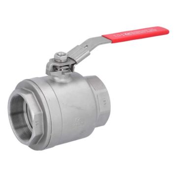 Ball valve 3 ", PN40, 1.4408 / PTFE, 2-piece, female thread. full bore