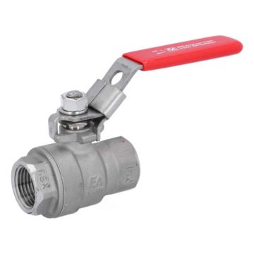 Ball valve 1/2 ", PN130, 1.4408 / PTFE, 2-piece, female, full bore