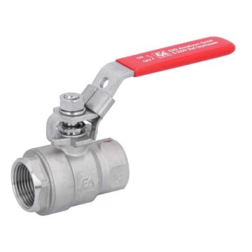 Ball valve 1 ", PN130, 1.4408 / PTFE, 2-piece, female, full bore