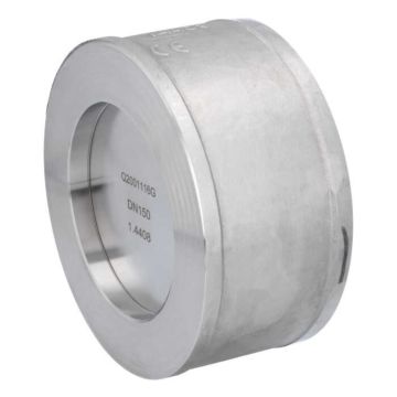 Disc check valve DN150, PN10-40, Stainless steel 1.4408, max. 40bar