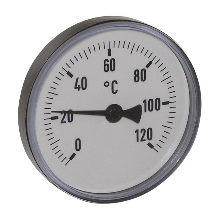 Thermometer, Kunststoff, Ø63mm, Schaftlänge: 40mm, 1/2