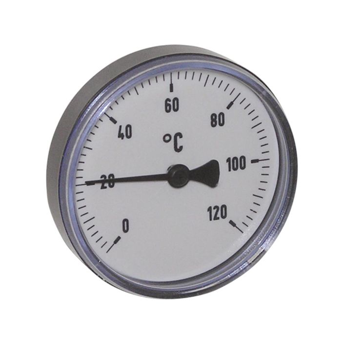 Thermometer, Kunststoff, Ø80mm, Schaftlänge:40mm, 1/2