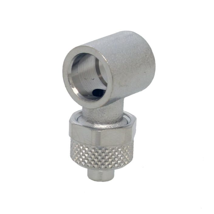 Swivelling connector single D05-M5, pneumatic fittings, brass nickel-plated