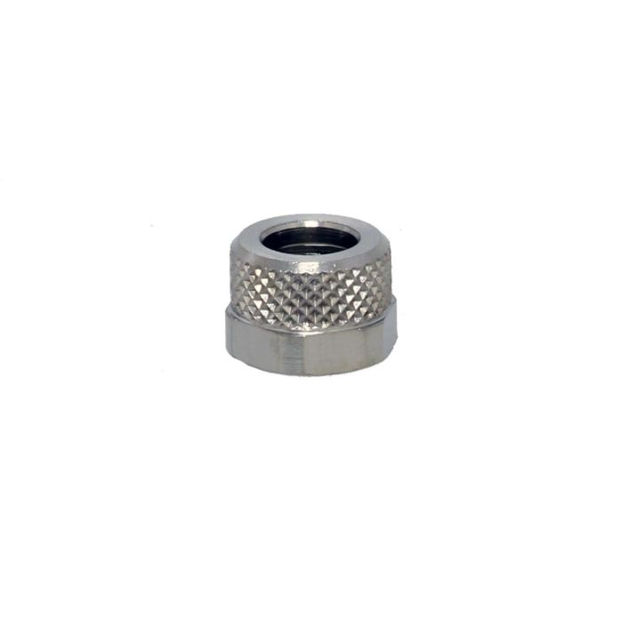 Hexagon Nut for hose D05/10, brass nickel-plated