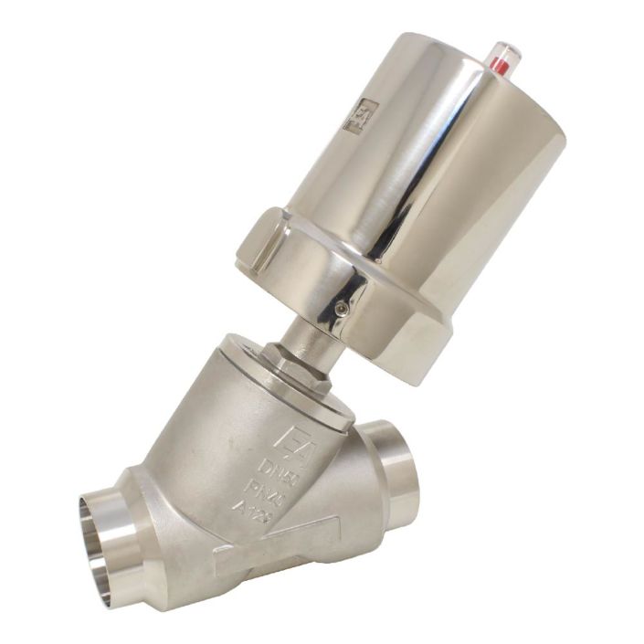 Pressure actuated valve, DN32, SK80-brass, OS, Stainless steel / PTFE Normally open against mediu