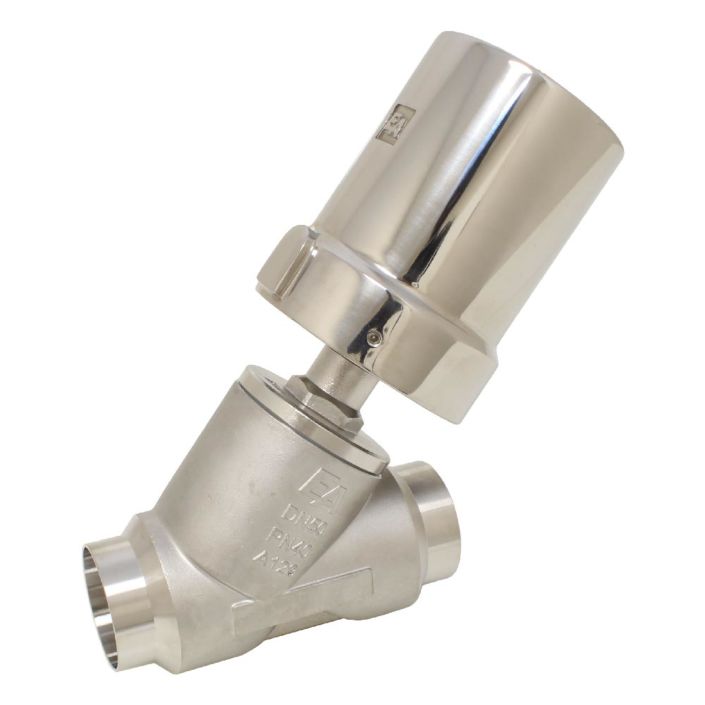 Pressure actuated valve, DN50, SK80-brass, Stainless steel / PTFE Normally open against mediu
