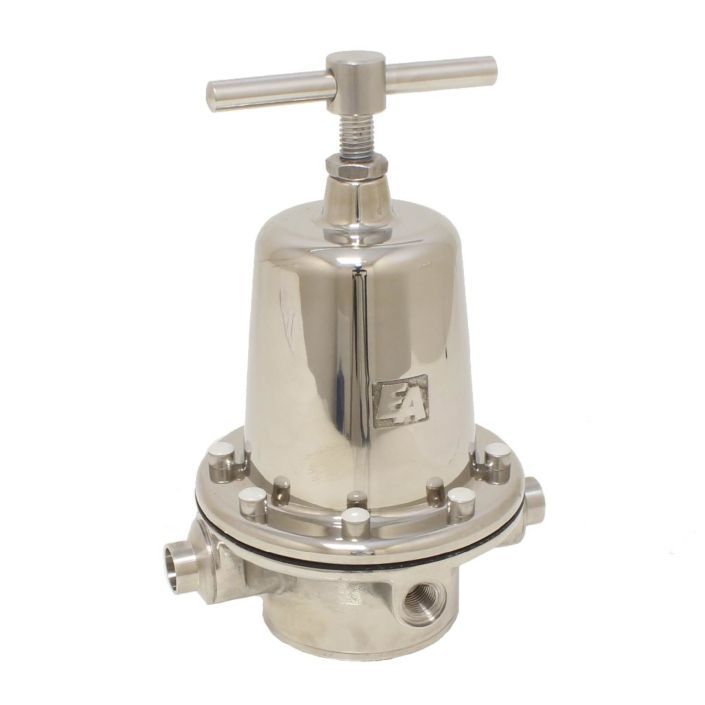 Pressure Reducer DN8, stainless steel / EPDM, Inlet pressure: max.25bar, outlet pressure: 2-10 b
