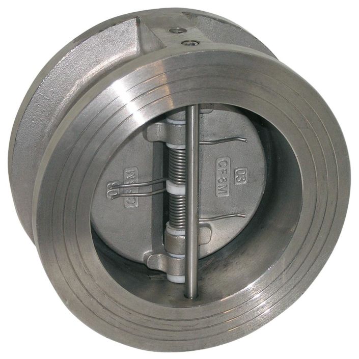 Double plate check valve, DN50, PN16, Stainless steel / EPDM / stainless steel