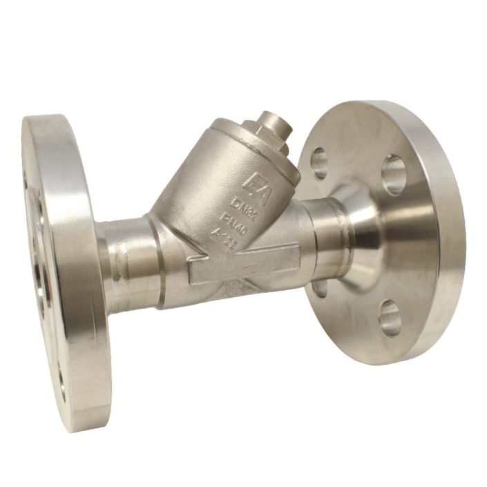 Non-Return-valve DN15, with flanges PN40, Stainless steel 1.4408/PTFE, EN558-1