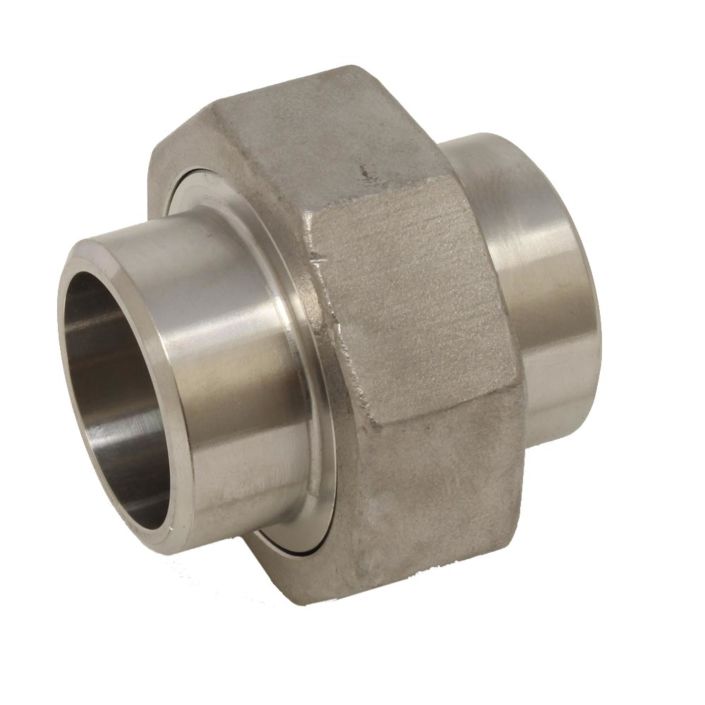 Welded Union, DN40, Stainless steel 1.4408, with PTFE-Sleeve