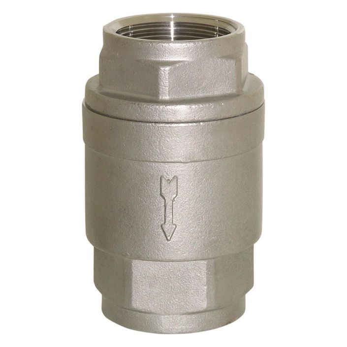 Straight type check valve 3 ', PN63, Stainless steel / FKM