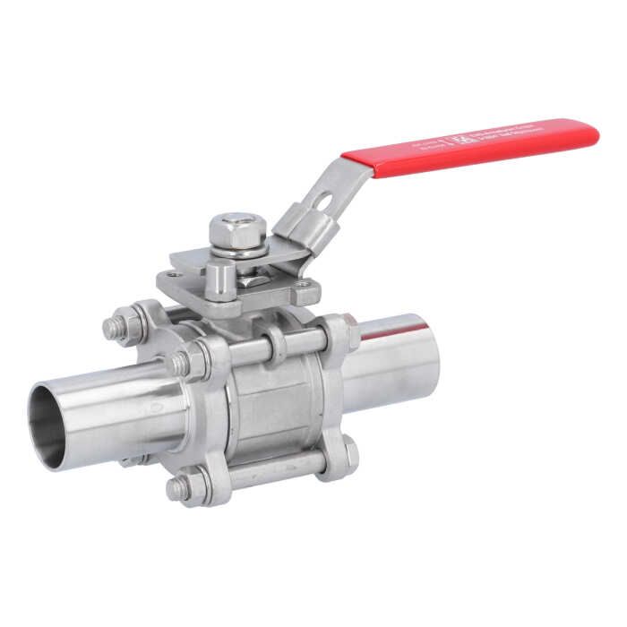 Ball valve-HO DN25, PN63, 1.4408 / PTFE PTFE, full bore, of voids, ISO5211