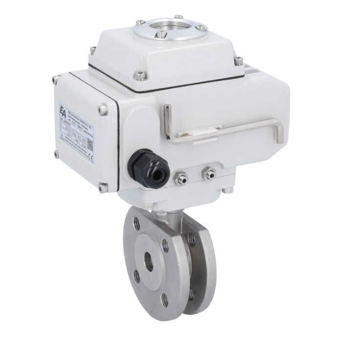 Ball valve MK, DN15, with actuator-LE05, st.steel 1.4408/PTFE-FKM, 24VDC, oper.time app.20s
