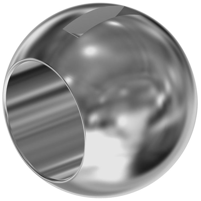 Ball MK, DN32, stainless steel