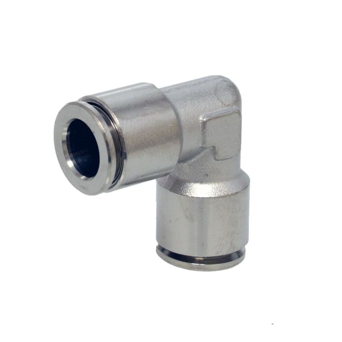 Elbow, hose connector D04, automatic plug connection, brass