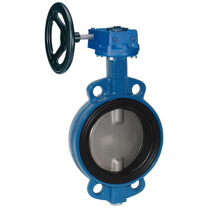 Butterfly valve DN450, PN16, length EN558-20, Cast ironG / NBR / stainless steel, with gear and 