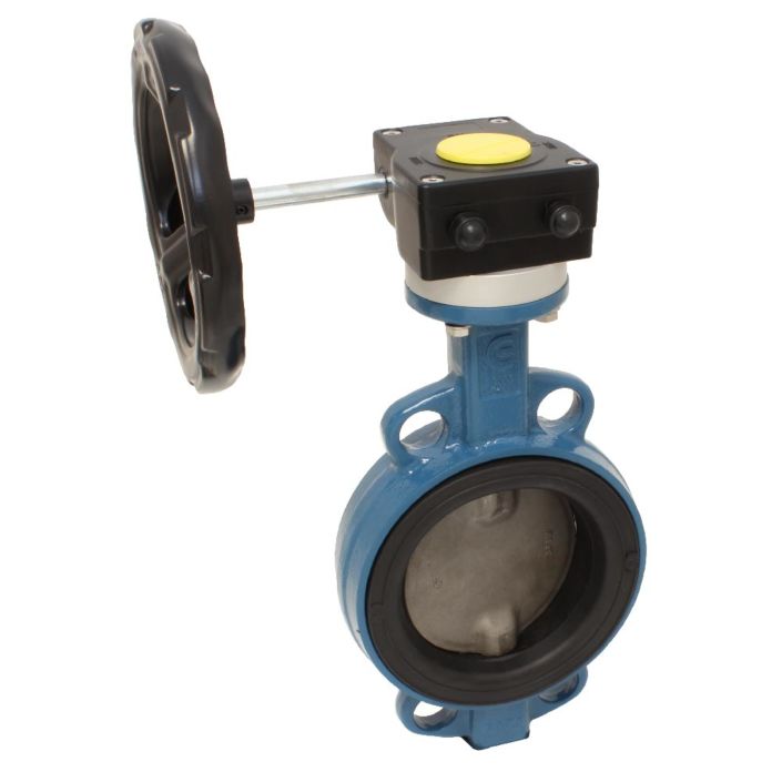 Butterfly valve-TA, DN150, with worm gear 90 º, Cast ironG / steel / EPDM