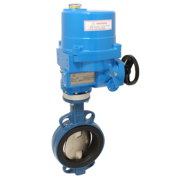 Butterfly valve-TA, DN200, with drive NE28, Cast ironG / Cast ironG / FKM, 230V 50Hz, Duration