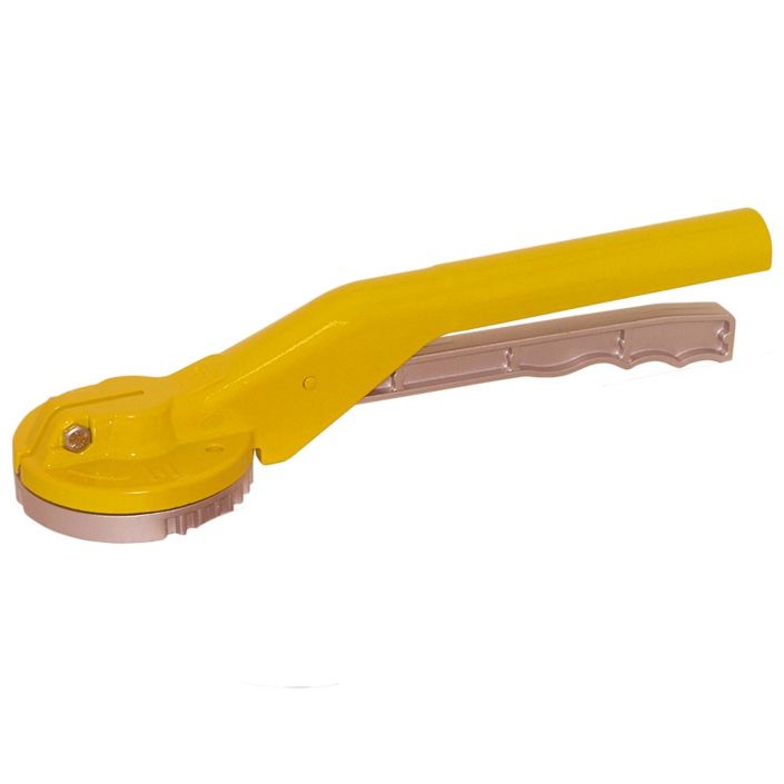 Hand lever-TA, DN200, Aluminum, vkt. 17mm, yellow