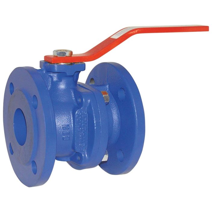 Ball valve DN150, PN16, full bore, Cast iron-40 / NBR PTFE / Stainless Steel