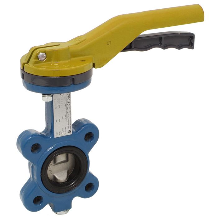 Butterfly valve LUG DN40, PN16, DVGW / G, Cast ironG / NBR / stainless steel, length EN558-2