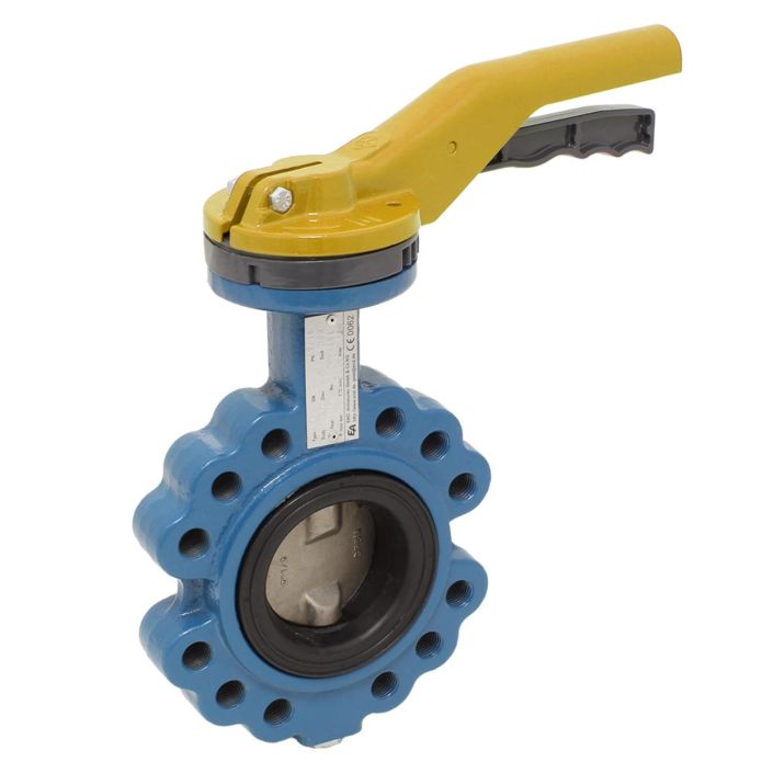 Butterfly valve LUG DN65, PN16, DVGW / G, Cast ironG / NBR / stainless steel, length EN558-2