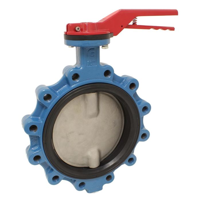 Butterfly valve LUG DN350, PN16, DVGW / G, EN558-2, Cast ironG / NBR / stainless steel, with gear and 