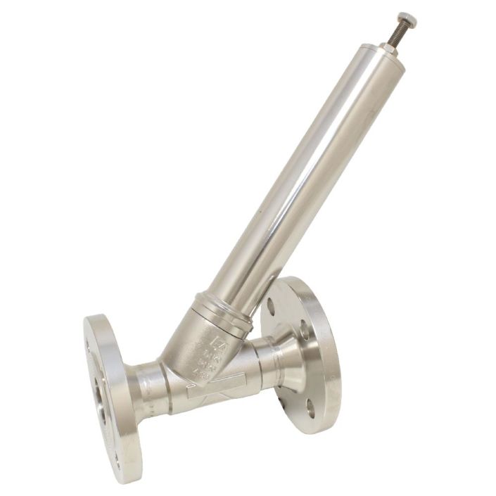 Spill valve, DN25, FL, medium pressure:0.4-3.5bar, Stainless steel / PTFE, acting to spring to close