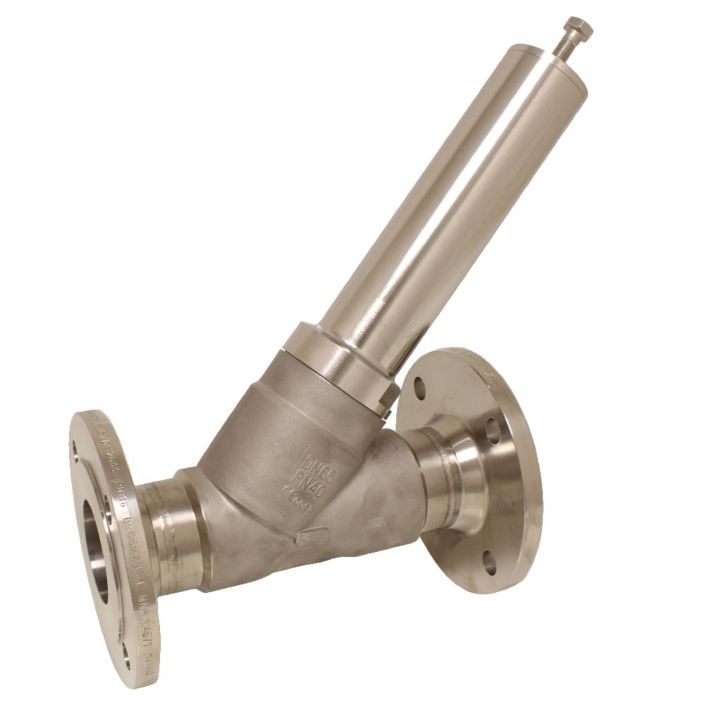 Spill valve, DN65, FL, medium pressure: 0.3-3.5bar, stainless steel / PTFE Kalrez, acting to spring to
