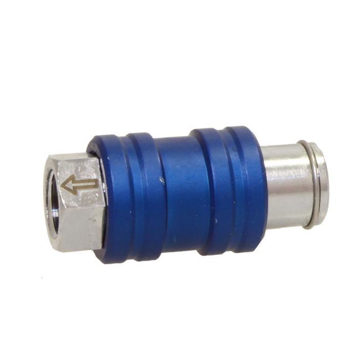 Hand slide valve M5,brass nickel-plated/Alu